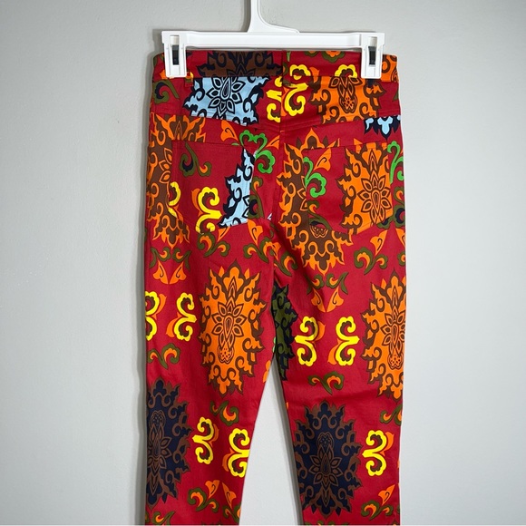 Gretchen Scott Slim Fit Pants-Bright Print-Ankle Length-Size XS - Picture 7 of 10